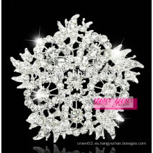 Promoción rhinestone flor china broche